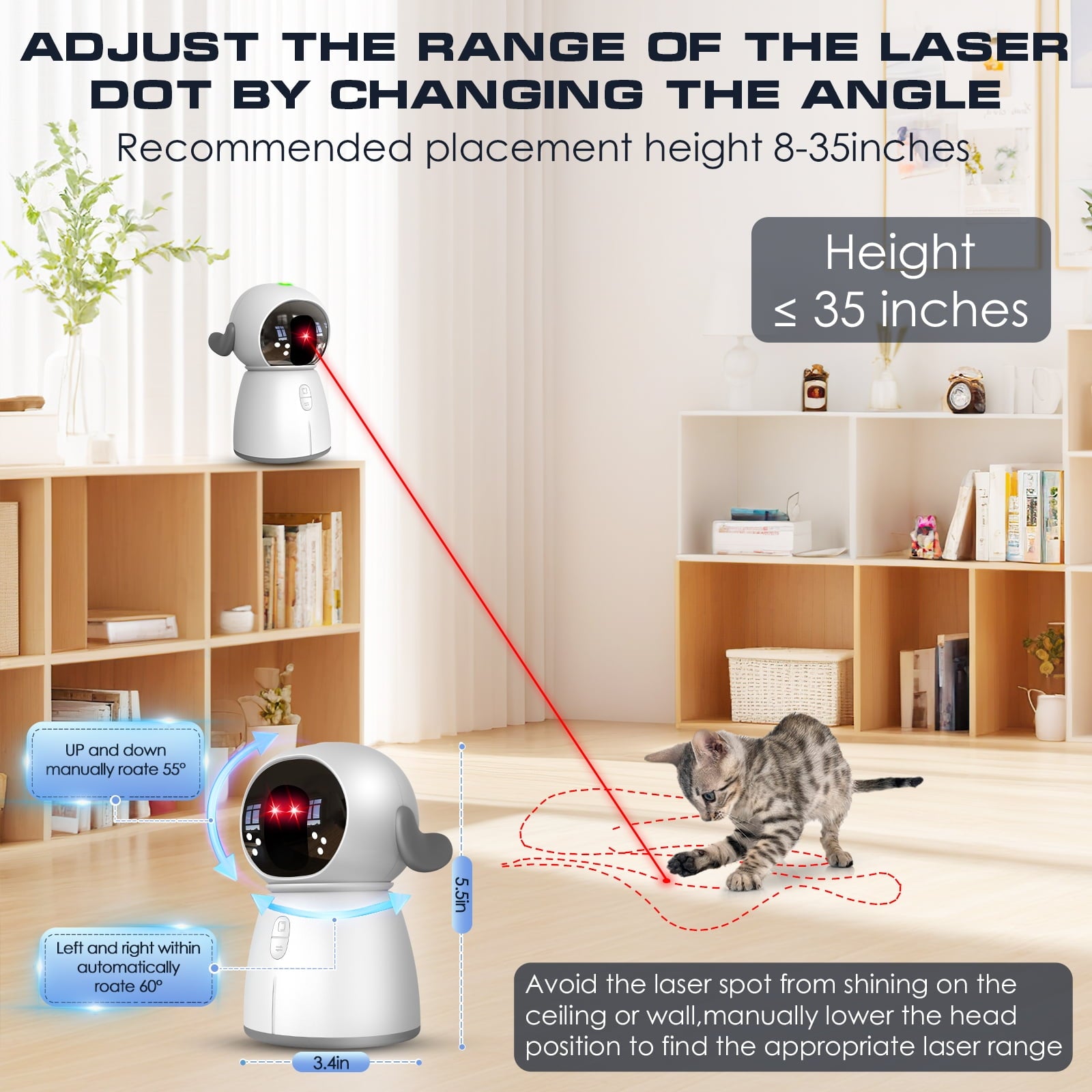 ChaseBuddy™ – Robot Laser Intelligent Automatique pour Chiens & Chats